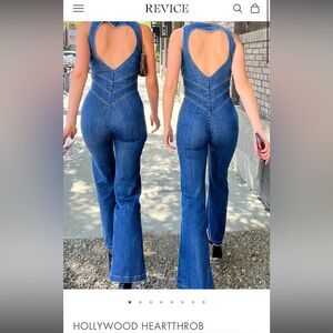 Revive denim Hollywood heartthrob romper